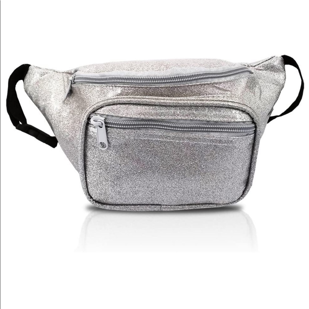 Metallic Silver Fanny Pack